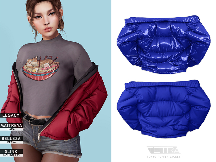 TETRA - Tokyo Puffer jacket (Blue)