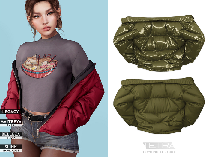 TETRA - Tokyo Puffer jacket (Khaki)