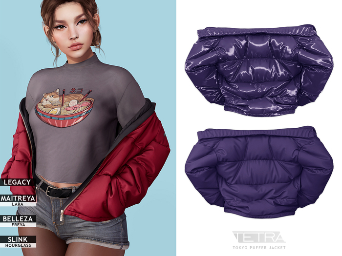 TETRA - Tokyo Puffer jacket (Purple)