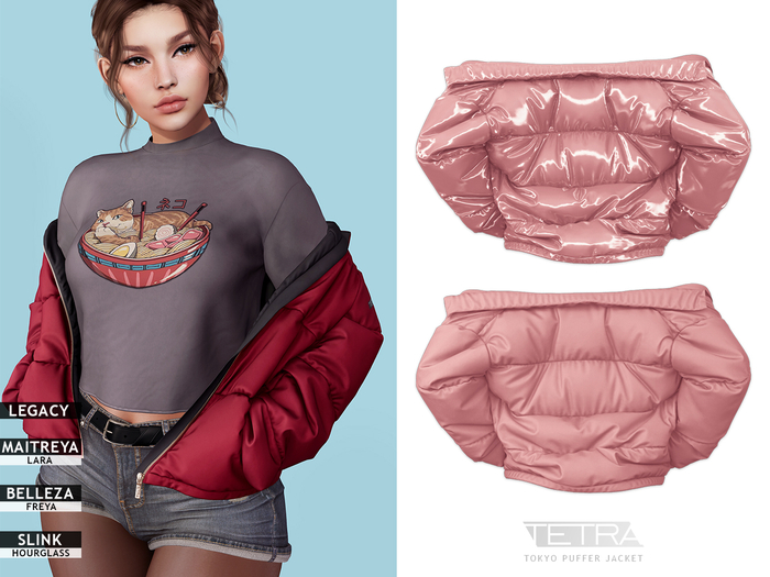 TETRA - Tokyo Puffer jacket (Rose)