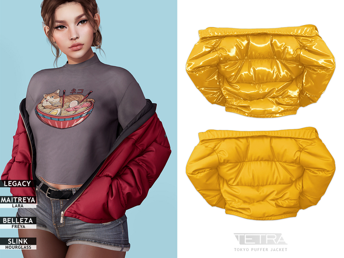 TETRA - Tokyo Puffer jacket (Yellow)