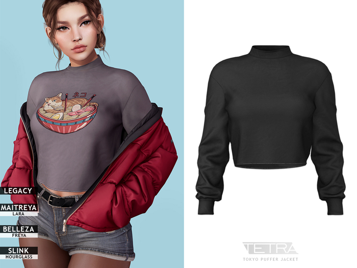 TETRA - Tokyo Sweatshirt (Black)