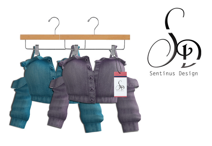 -Sentinus- Sevda Jean Top Blue-Lilac