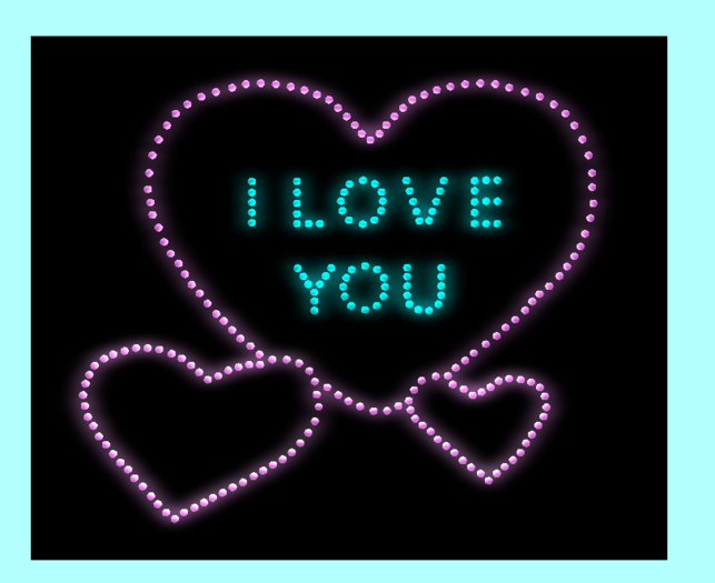 ::MM:: I Love You hearts sign