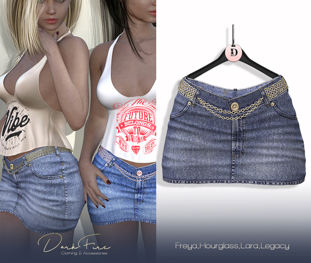 DarkFire Cryss Denim skirt #04