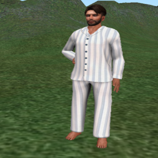 Baby Blue Striped Pajamas (boxed)