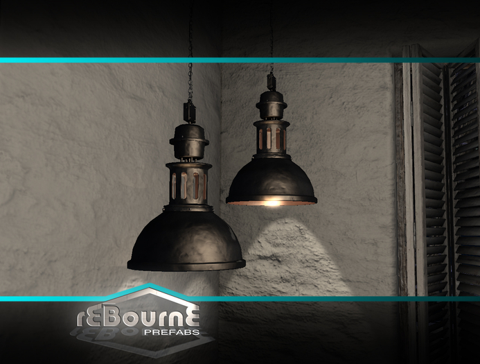 reBourne Prefabs Industrial Lamp Black copy (click to wear)