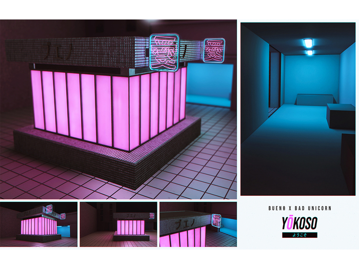 [BUENO x Bad Unicorn] Yokoso Backdrop (WEAR TO UNBOX!!)