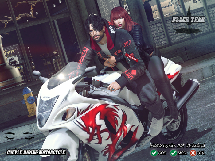 /BT/ Couple Riding Motorcycle MP (BOXED)