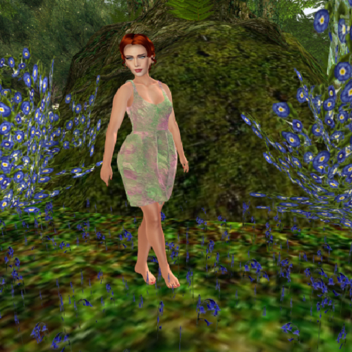 Summer Dress - MAITREYA - Pink Green Swirl
