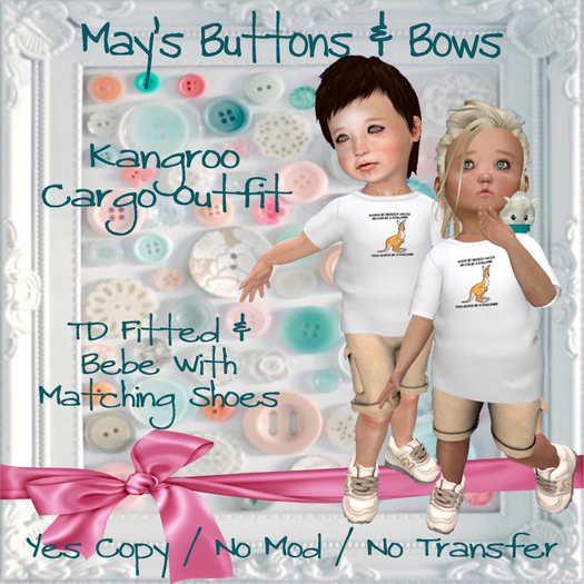 MBB * Kangroo Cargo Outfit (TDFitted&Bebe)