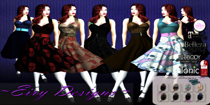 ~ED~50s Punk Dress (Mesh Body version)
