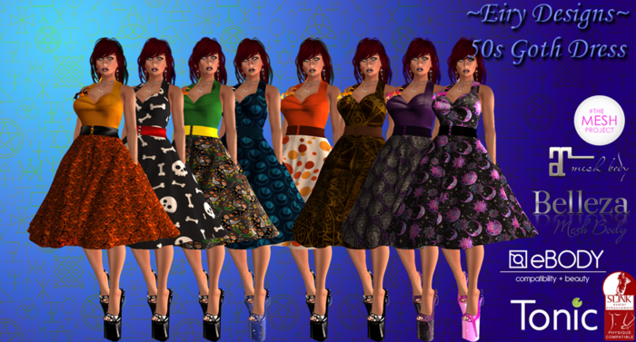 ~ED~ 50s Goth Dress