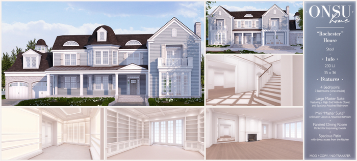 Onsu ~ "Rochester" House ~ Steel