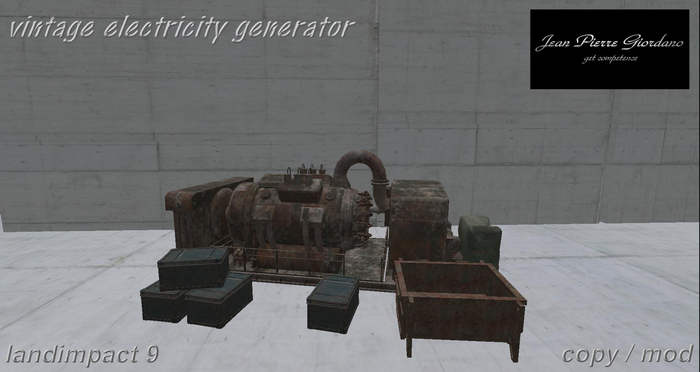 vintage electricity generator BOX