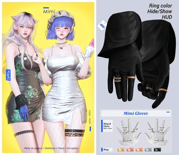 MIWAS / Mimi Gloves #Black