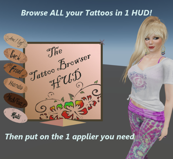 The Tattoo Browser HUD Boxed