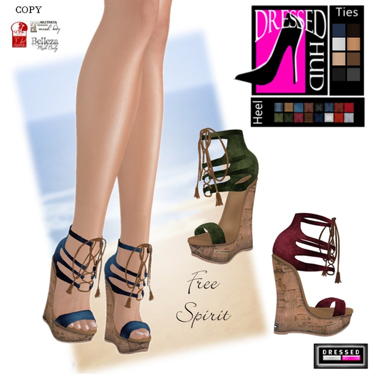 ::DBL:: Free Spirit Wedge Heels (Belleza/Maitreya/Slink)