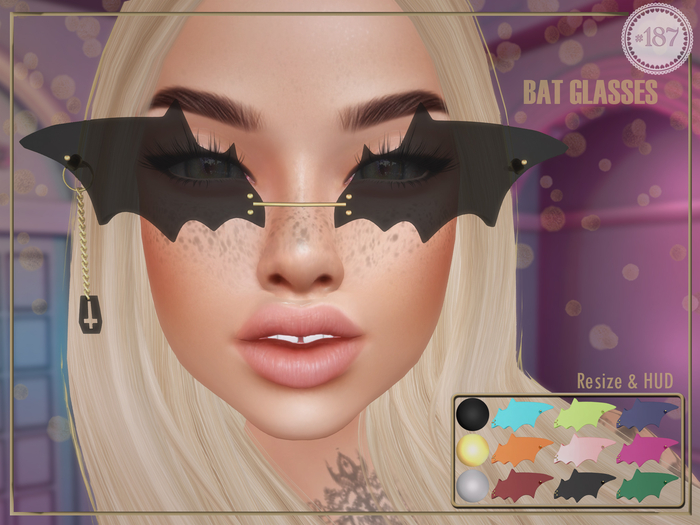 #187# Bat Glasses BOX (Add Me)