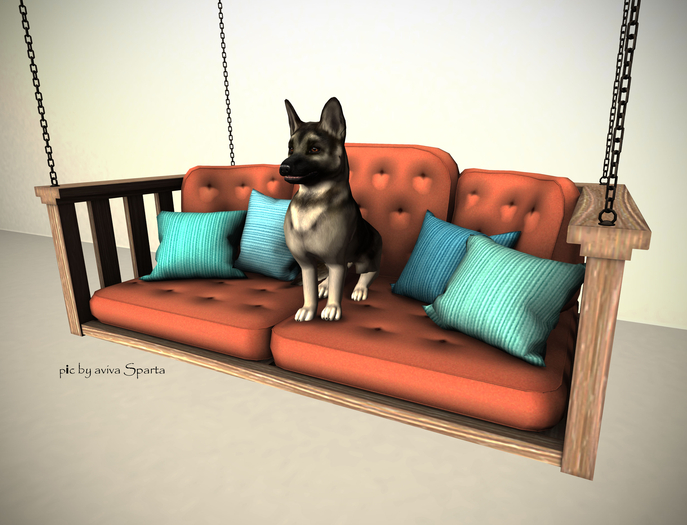 JIAN Scruffy Shepherds BOX 1. Hanging Buddy Couch RARE
