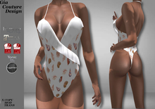 "GCD" Nicki Ruffle Swimsuits White