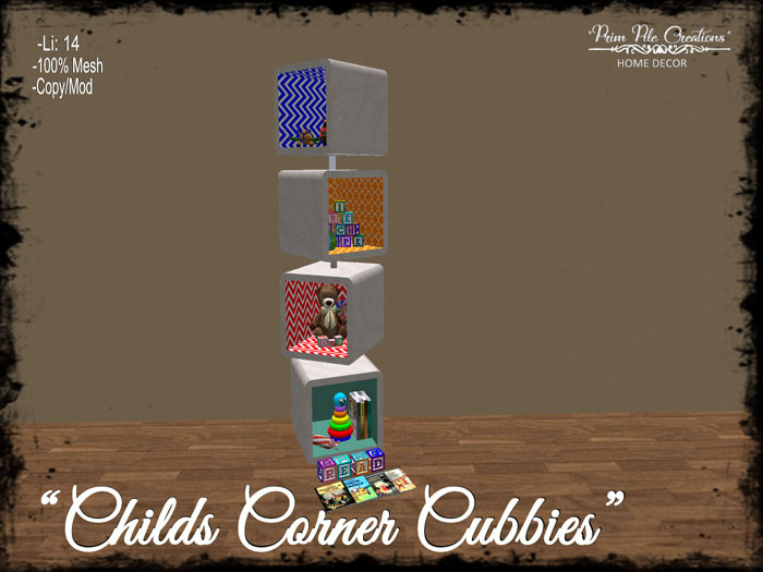 ~PPC~ Childs Corner Cubbies  