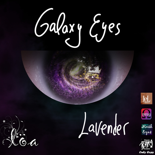 ::Loa:: Galaxy Eyes Collection~LeL EVO./OMEGA/Mesh/BOM~LAVENDER