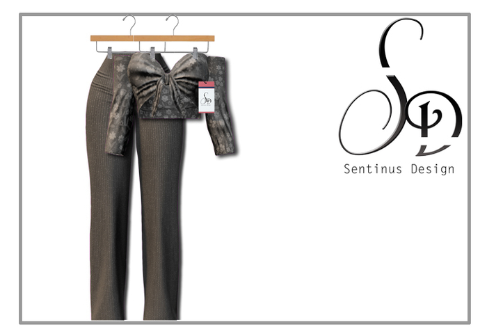 -Sentinus- Yena Blouse&Pant Pattern Grey