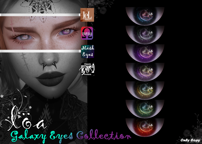 ::Loa:: Galaxy Eyes Collection~LeL EVO./OMEGA/Mesh/BOM~[DARKS]