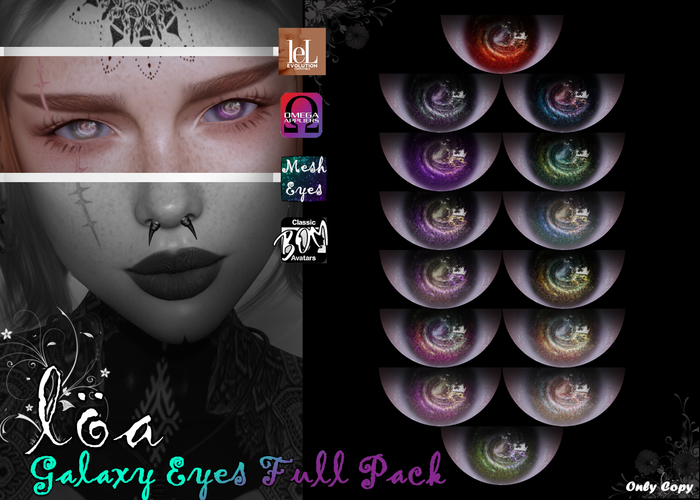 ::Loa:: Galaxy Eyes Full Pack~LeL EVO./OMEGA/Mesh/BOM~