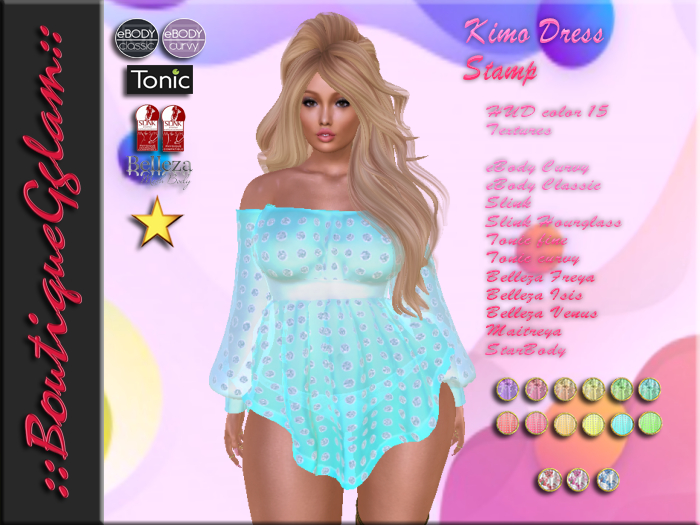 ::BG:: Kimo Dress Estamp