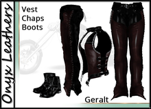 Geralt Brown Black Leather Outfit