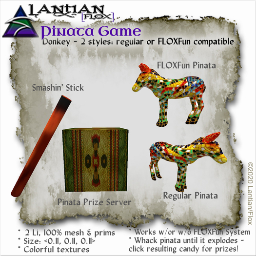 ~L/Fx~Pinata: Donkey (FLOXFun & Regular) MCtbox