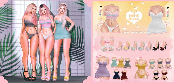:: MOMOCHUU :: Cindy Dress - [Lara] B
