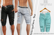 FashionNatic - Carter Ripped Shorts Mint - Signature Gianni, Belleza Jake, Legacy