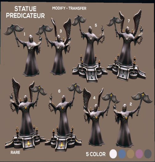 Statue Predicateur 7 Silver