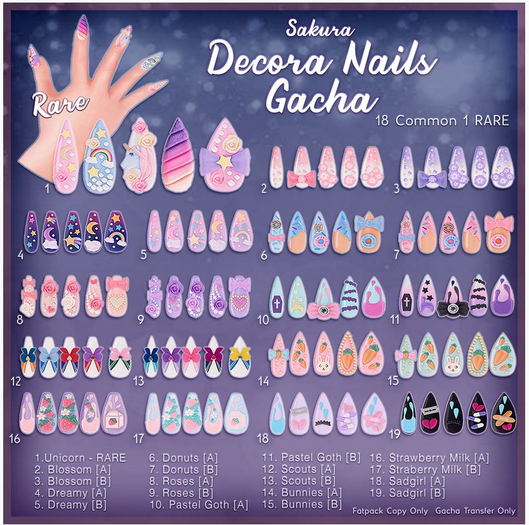 {Sakura} Decora Nails - Lara - Bunnies [A]