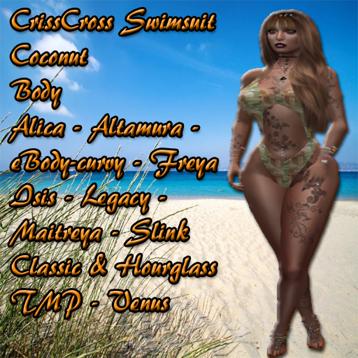 CrissCross Swimsuit Coconut BOX