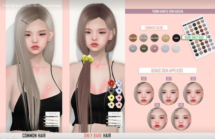 VCO HAIR - Yeoni / 001 { Blonde } . BOX