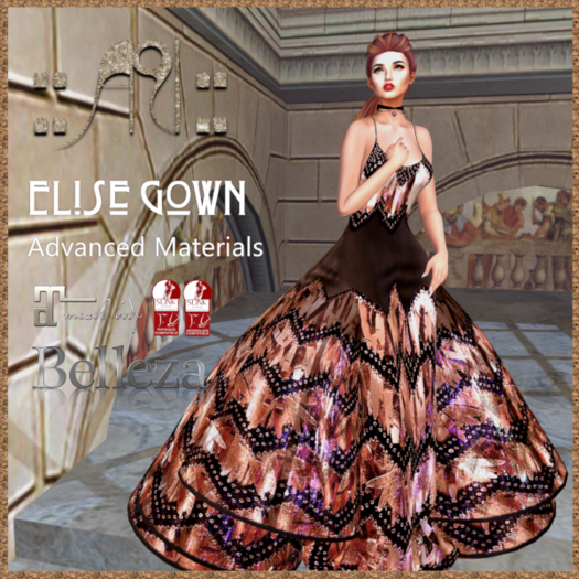::AU:: ELISE GOWN COPPER  {add me}