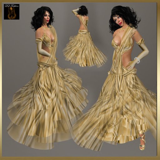 Second Life Marketplace - QQ Fashion - Ethereal Gold ****
