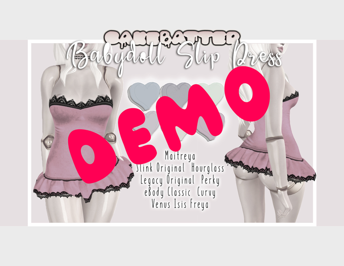 cakebatter / babydoll slip dress / DEMO