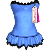 cakebatter / babydoll slip lace dress / royal -boxed-