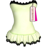 cakebatter / babydoll slip lace dress / lemon -boxed-