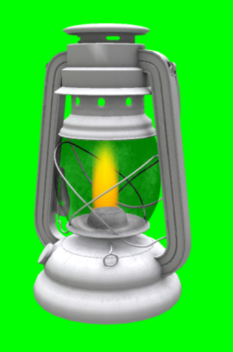 Old Oil Lamp Resizer (White)
