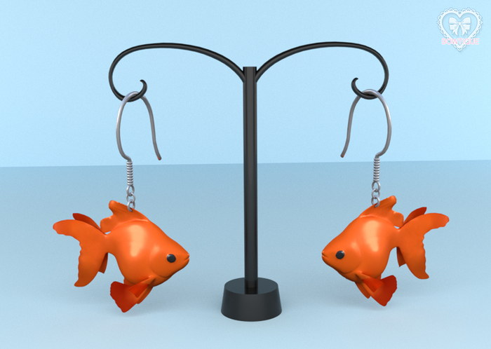 Bowtique - Goldfish Earrings