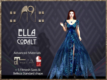 ::AU:: ELLA GOWN COBALT  {add me}