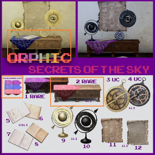 Orphic - Secrets Of The Sky (Occulted Trunk/light) 2 RARE REZ