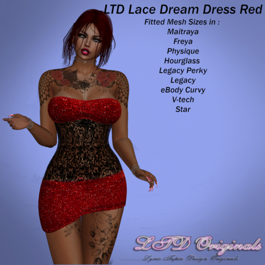 LTD Lace Dream Red Dress