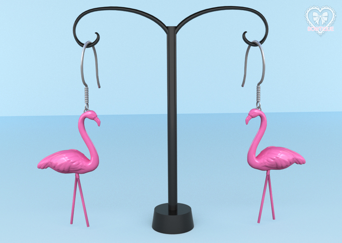 Bowtique - Flamingo Earrings